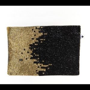 Beaded Clutch - black ombré